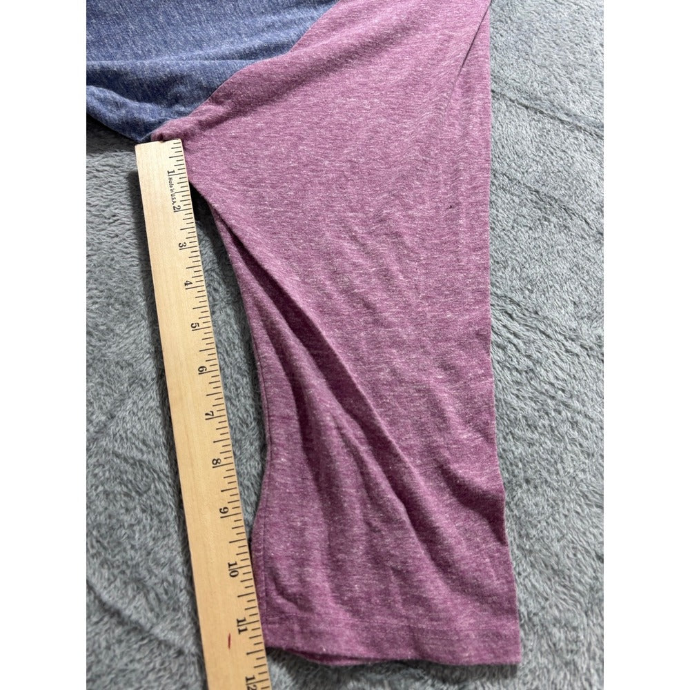 LuLaRoe 3XL Blue Pink Randy Baseball Tee Womens Casual Cozy Athleisure Shirt