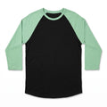 LuLaRoe 3XL Womens Black Green Raglan Baseball Tee Shirt Casual Athleisure