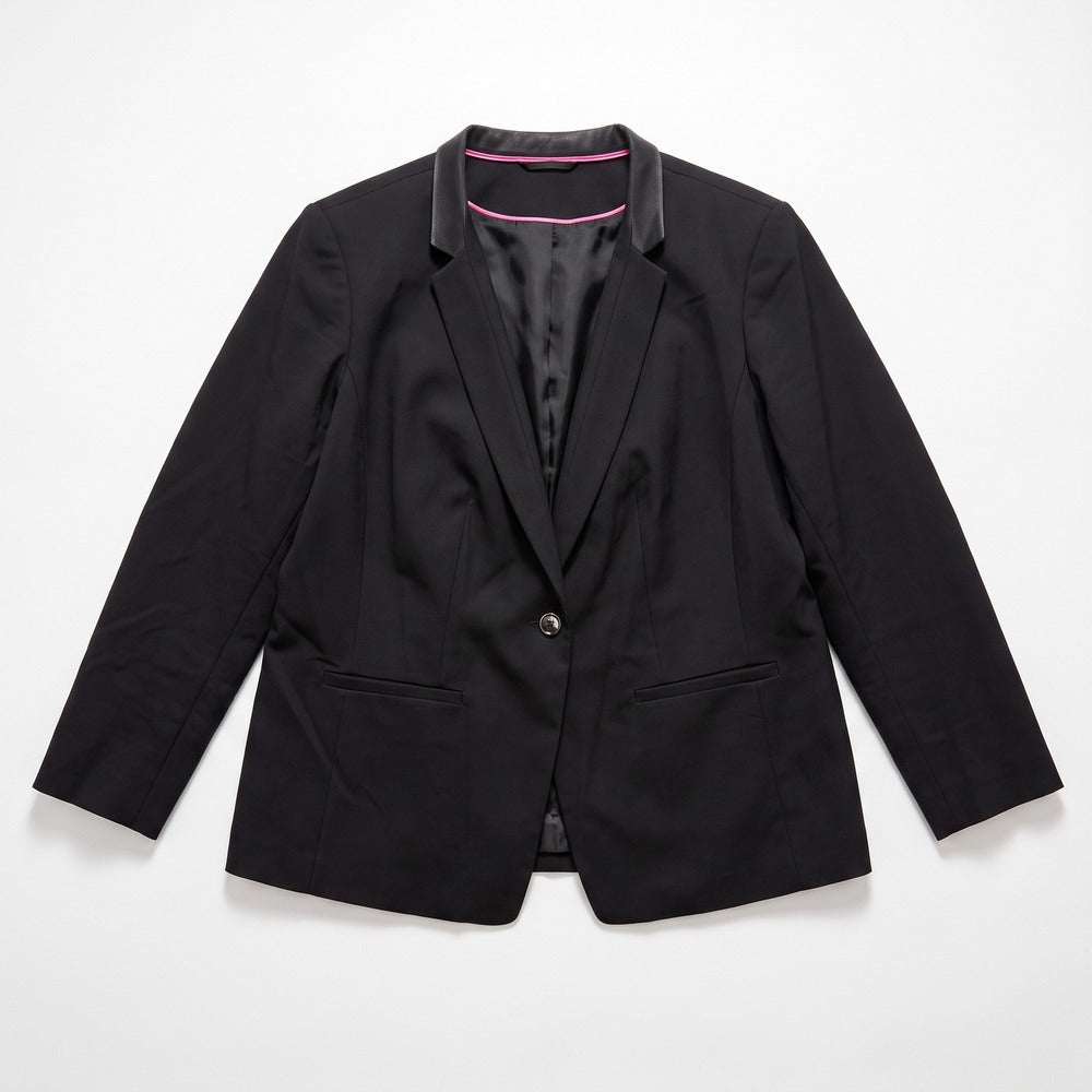 Vince Camuto 18W Black Blazer Womens Plus Size Professional Career Casual