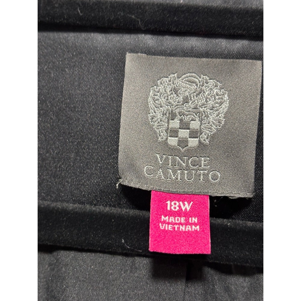 Vince Camuto 18W Black Blazer Womens Plus Size Professional Career Casual