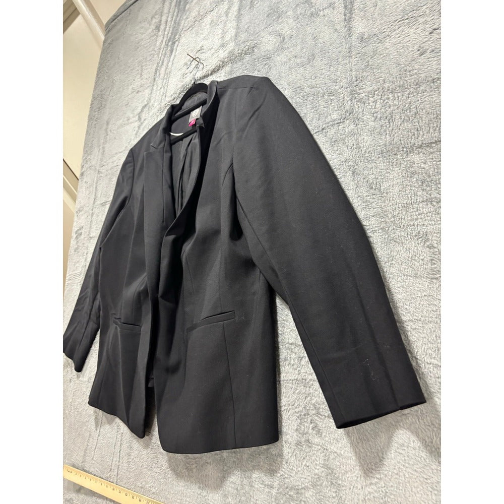 Vince Camuto 18W Black Blazer Womens Plus Size Professional Career Casual