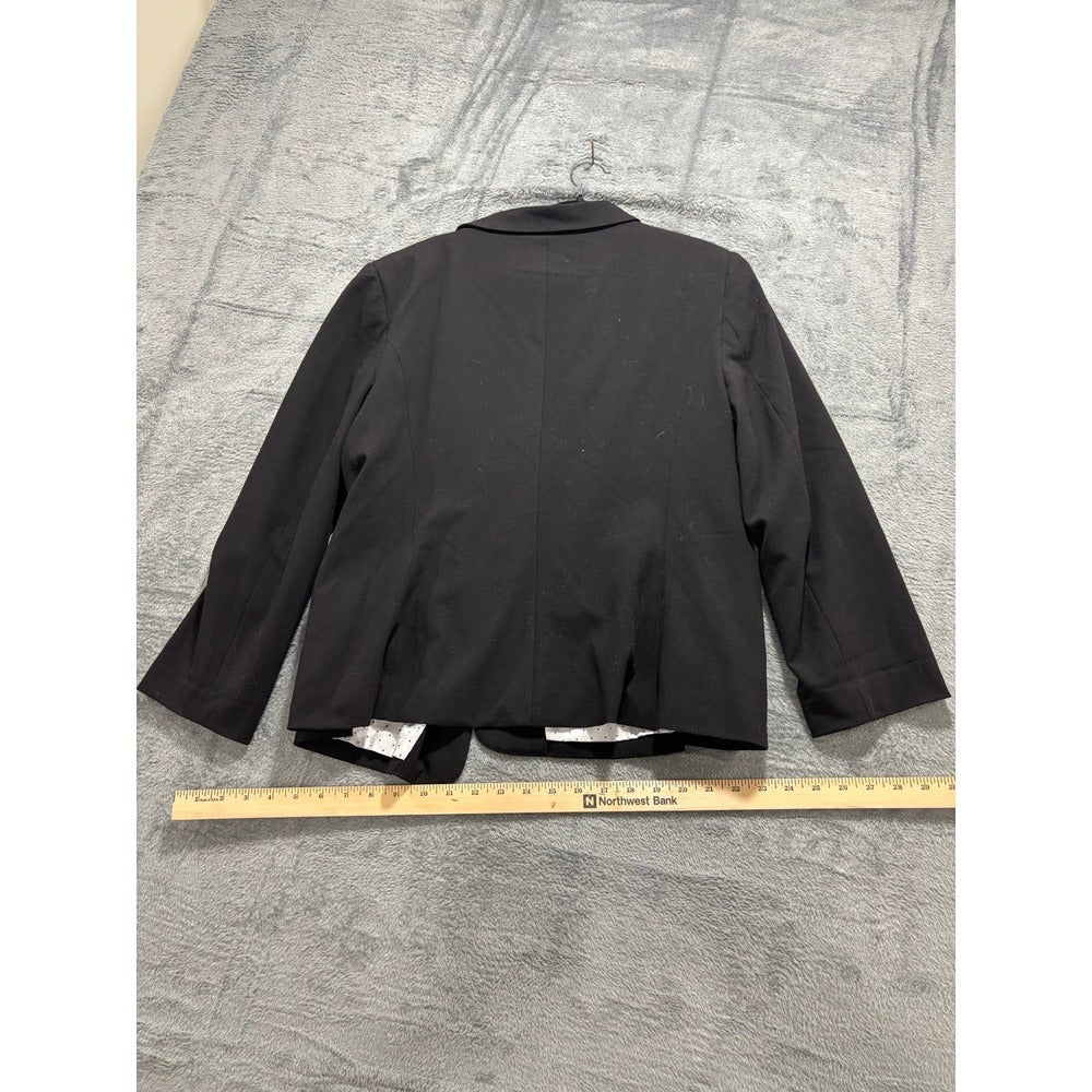 Kensie XXL Black Womens Blazer Jacket Professional Casual Plus Size