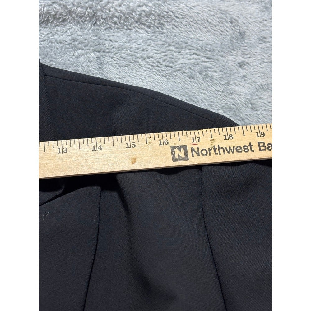 Kasper 18 Black Womens Blazer Jacket Preppy Casual Business Professional