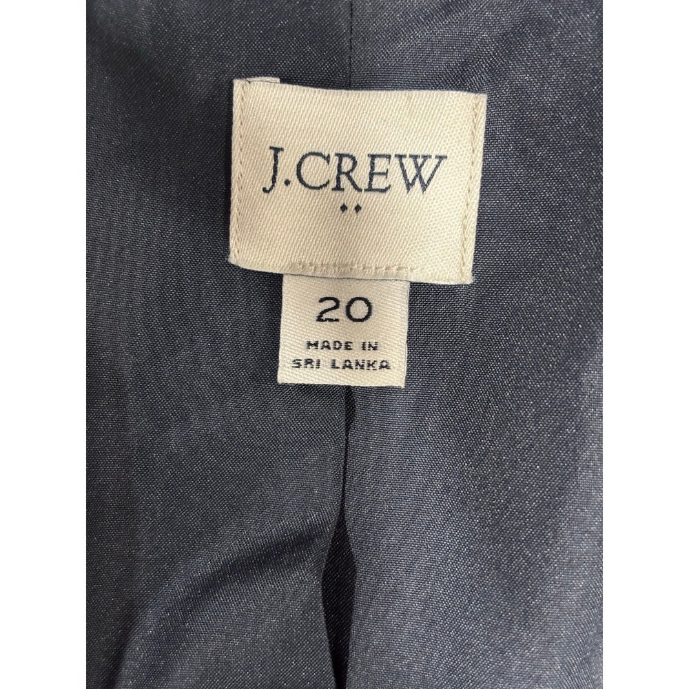 J.Crew L Navy Blue Blazer Womens Professional Casual Career Coat