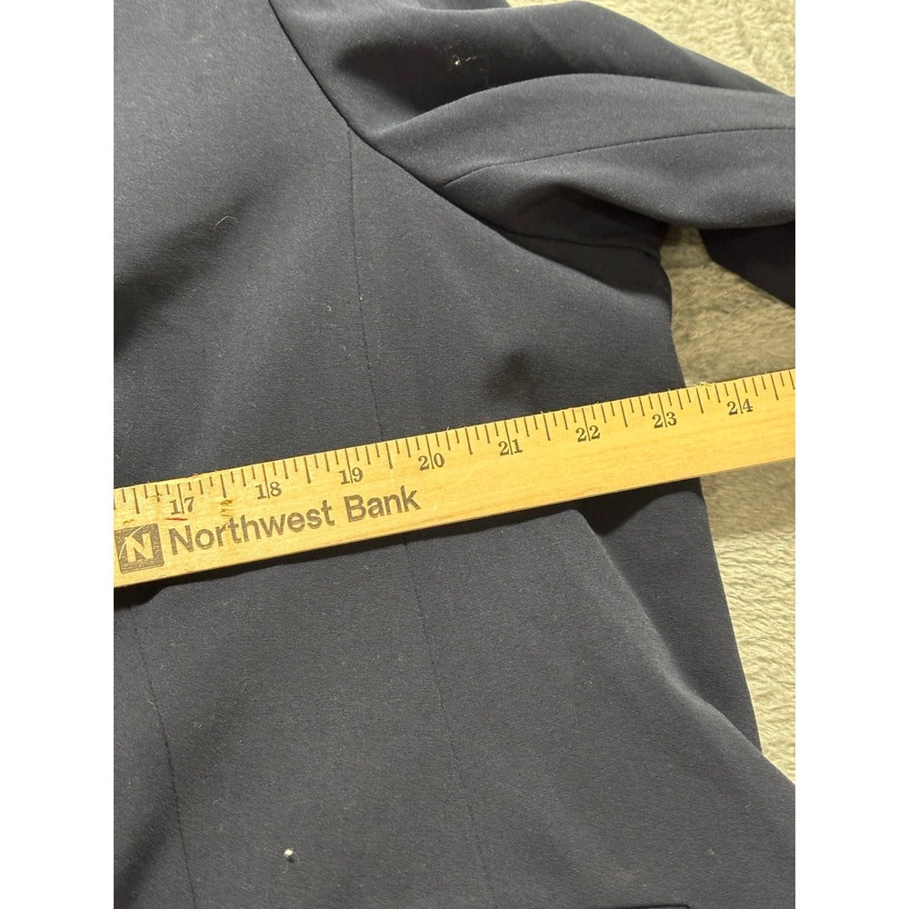 J.Crew L Navy Blue Blazer Womens Professional Casual Career Coat