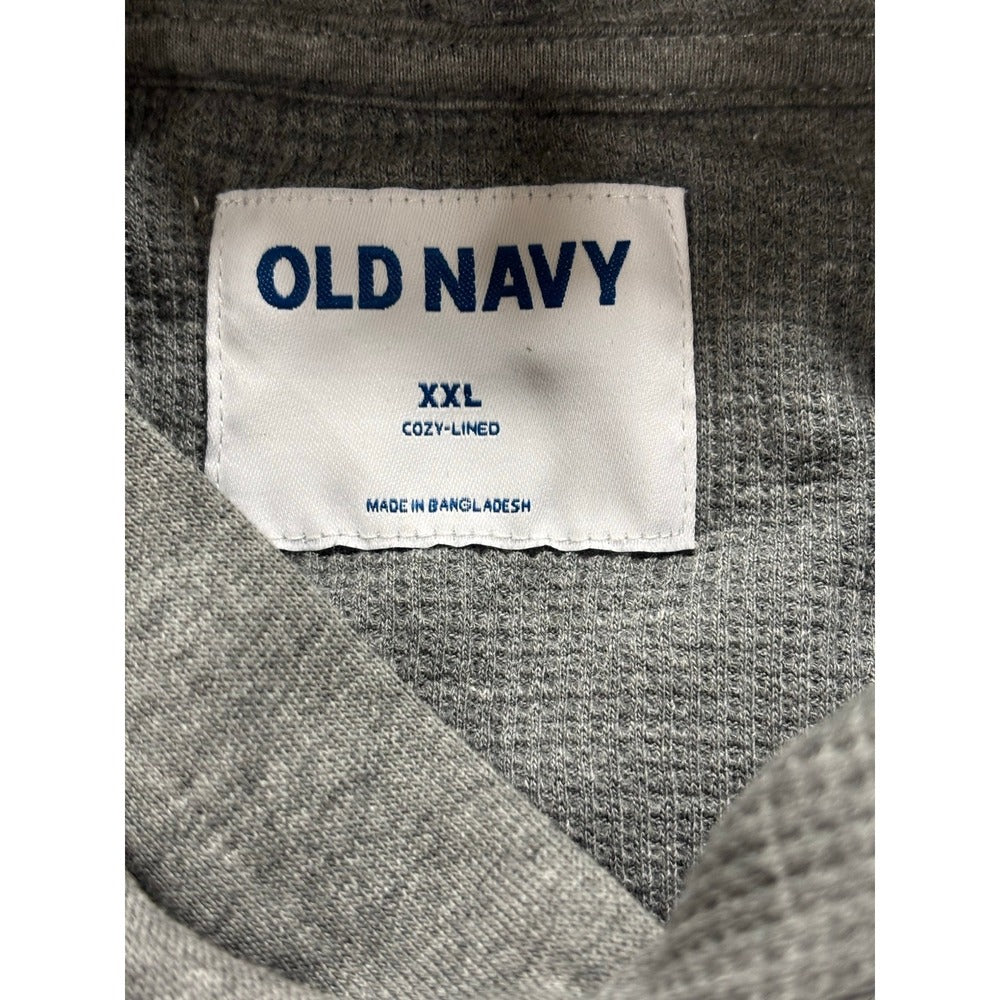 Old Navy XXL Gray Womens Hoodie Pullover Cozy Lined Athleisure Casual Sweatshirt