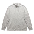 Quince L Heather Gray Womens Funnel Neck Sweatshirt Athleisure Cozy Casual