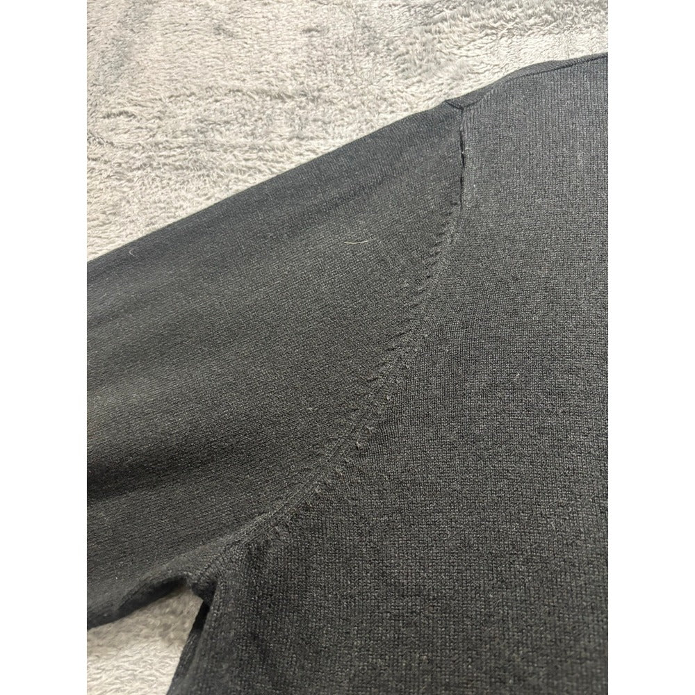 JM Collection XXL Black Crewneck Sweater NWT Cozy Preppy