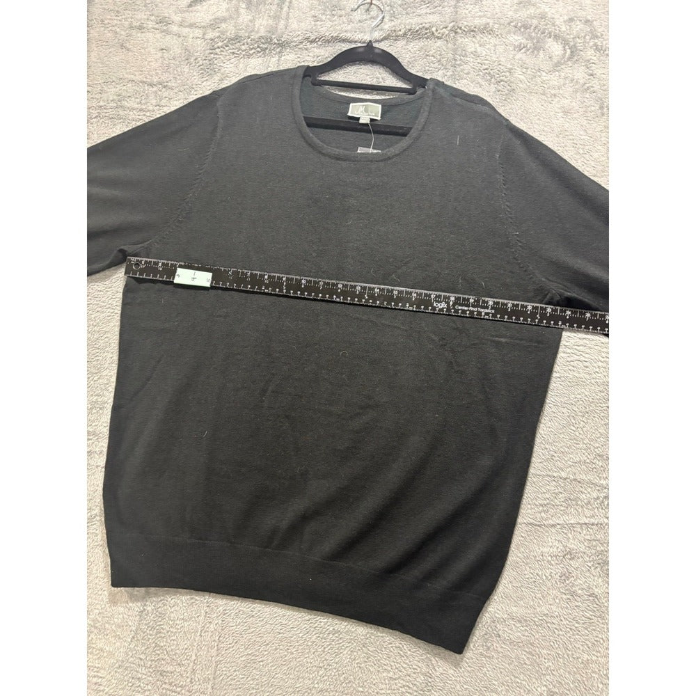 JM Collection XXL Black Crewneck Sweater NWT Cozy Preppy