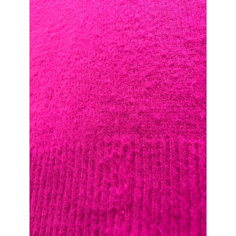 A New Day S Hot Pink Fuzzy Crewneck Eyelash Knit Sweater Cozy