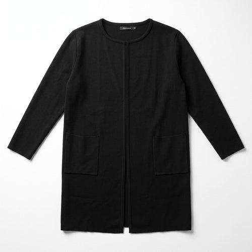 ANRABESS Women's Black Duster Cardigan Size XXL