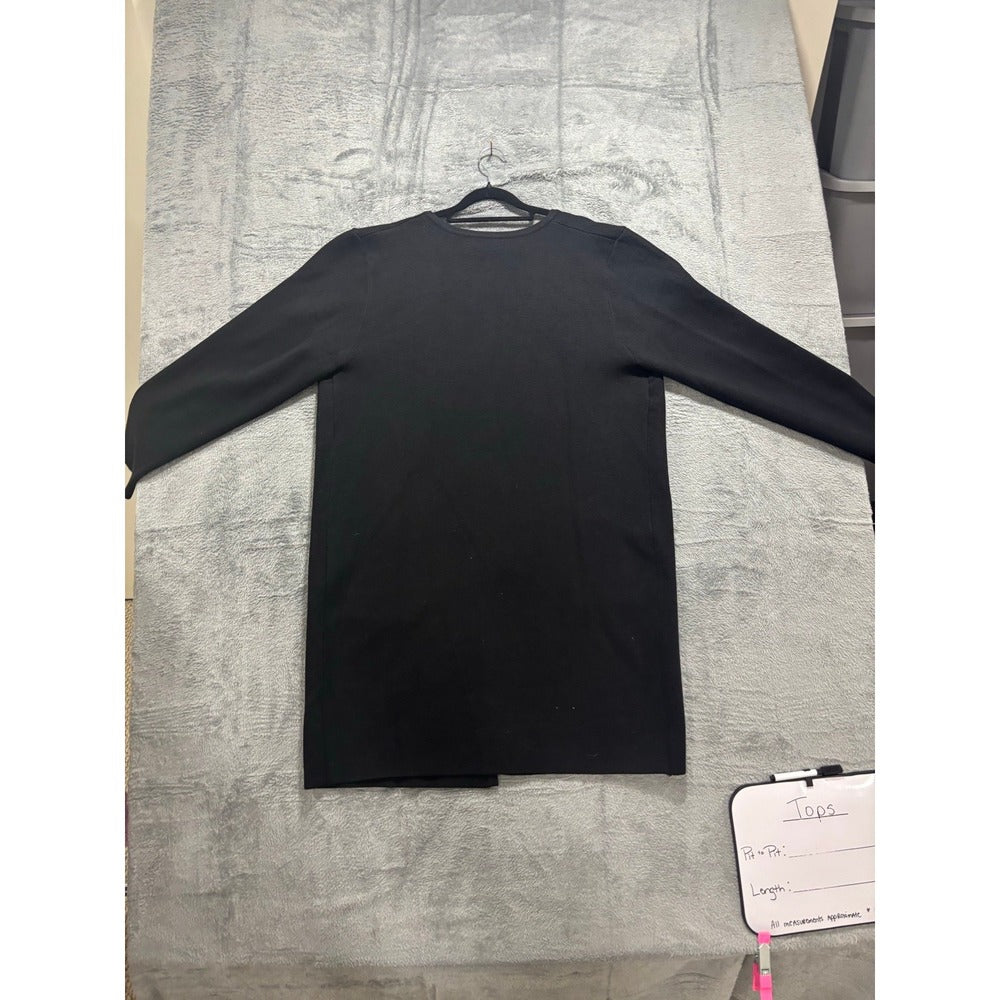 ANRABESS 2XL Black Long Duster Open Front Cardigan NWT Boho