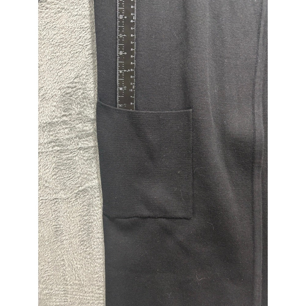 ANRABESS 2XL Black Long Duster Open Front Cardigan NWT Boho