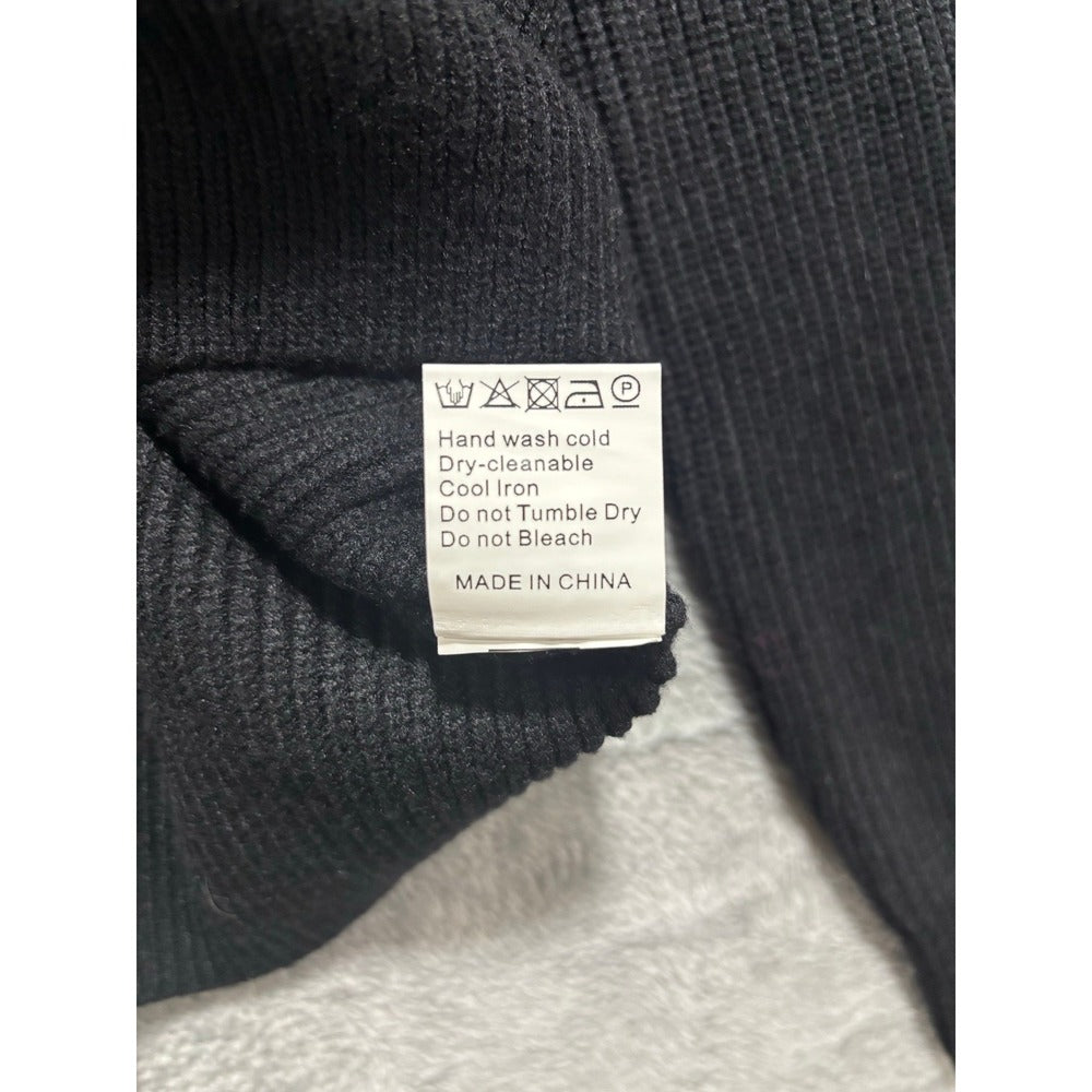 LILLUSORY S Black V-Neck Button Front Cardigan Sweater NWT Cozy