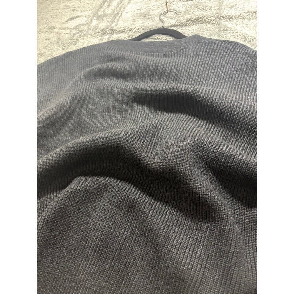 LILLUSORY S Black V-Neck Button Front Cardigan Sweater NWT Cozy