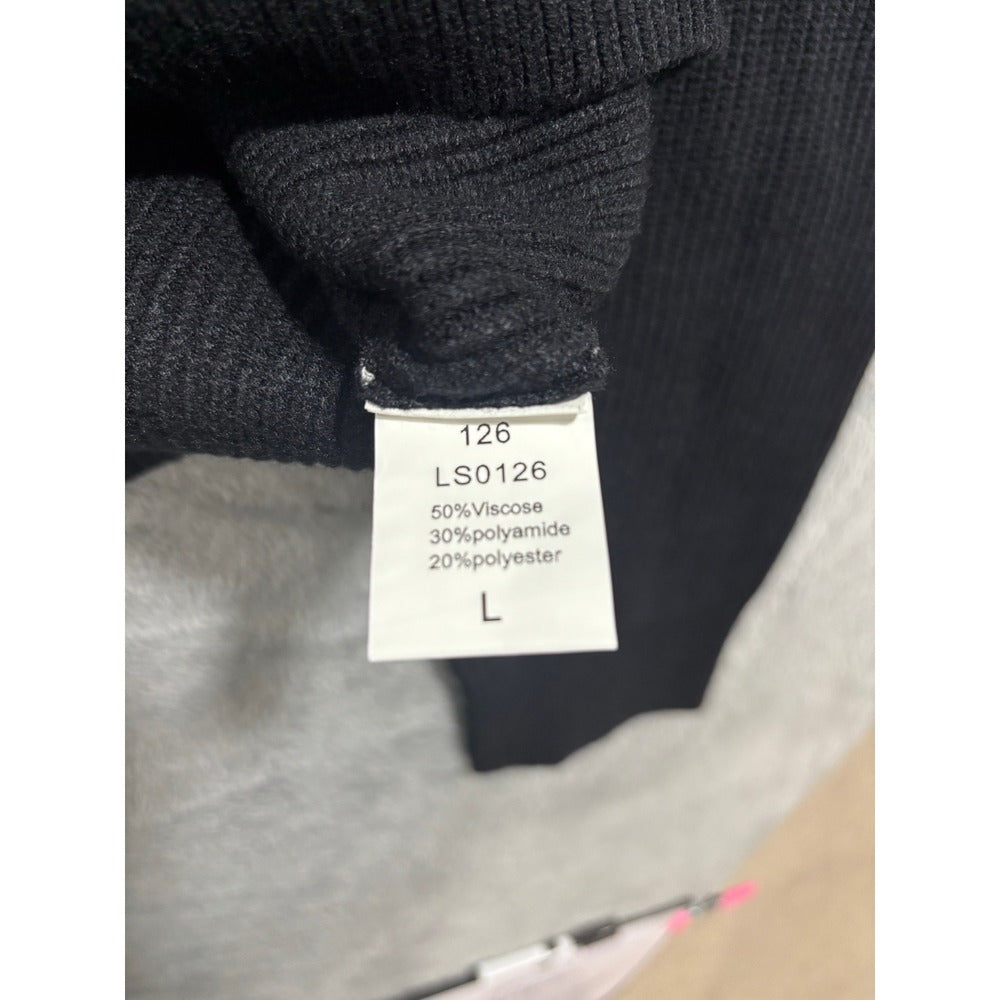 LILLUSORY S Black V-Neck Button Front Cardigan Sweater NWT Cozy