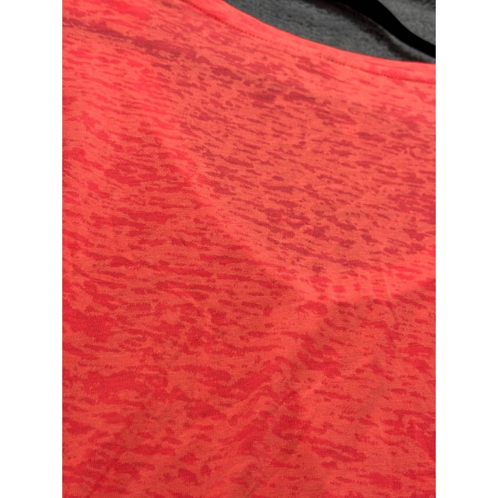Ideology L Coral Burnout Knit Dolman Top Womens Athleisure Casual Cozy