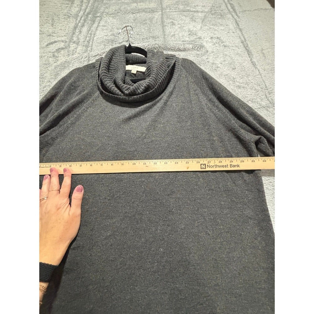 LOFT XXL Gray Cowl Neck Sweater Womens Cozy Casual Boho