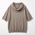 Ann Taylor LOFT XL Taupe Cowl Neck Poncho Sweater Womens Casual Cozy Boho