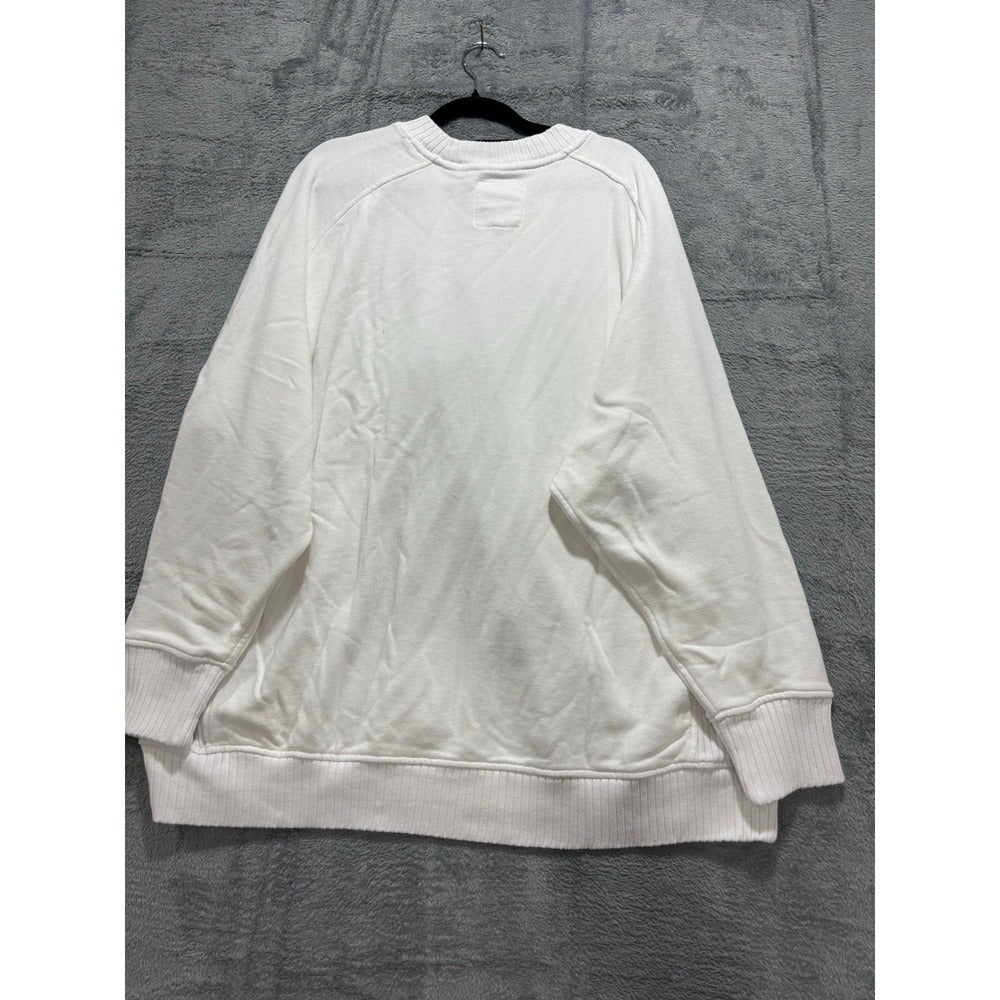 Aerie L White Crewneck Sweatshirt Womens Athleisure Cozy