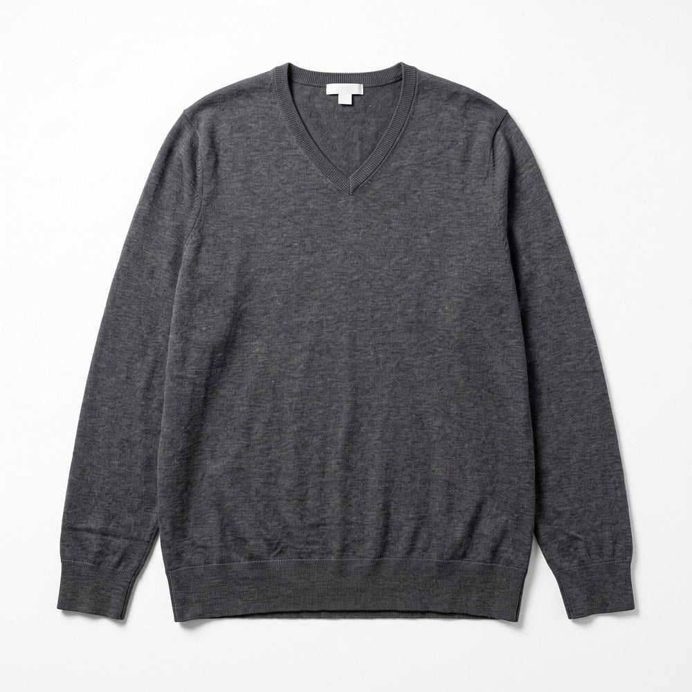 Amazon Essentials XXL Charcoal Gray V-Neck Sweater Casual Cozy