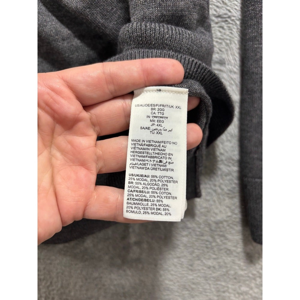 Amazon Essentials XXL Charcoal Gray V-Neck Sweater Casual Cozy