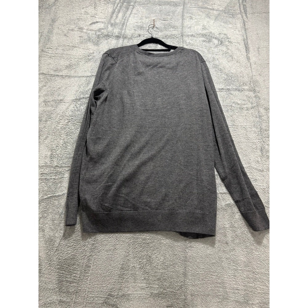 Amazon Essentials XXL Charcoal Gray V-Neck Sweater Casual Cozy