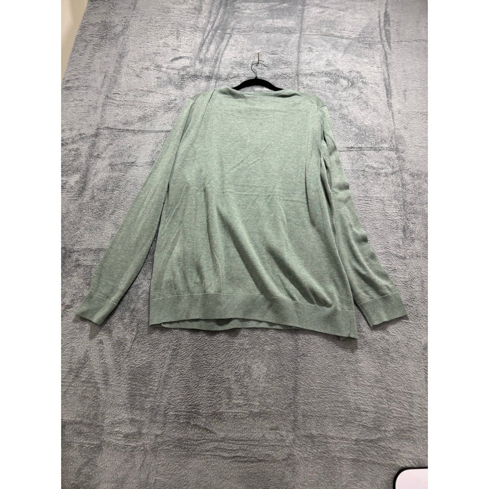 Amazon Essentials XXL Womens Sage Green V-Neck Sweater Casual Cozy Pullover