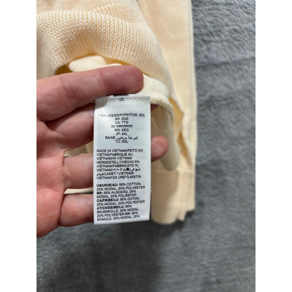 Amazon Essentials XXL Cream V-Neck Sweater Womens Casual Cozy Boho
