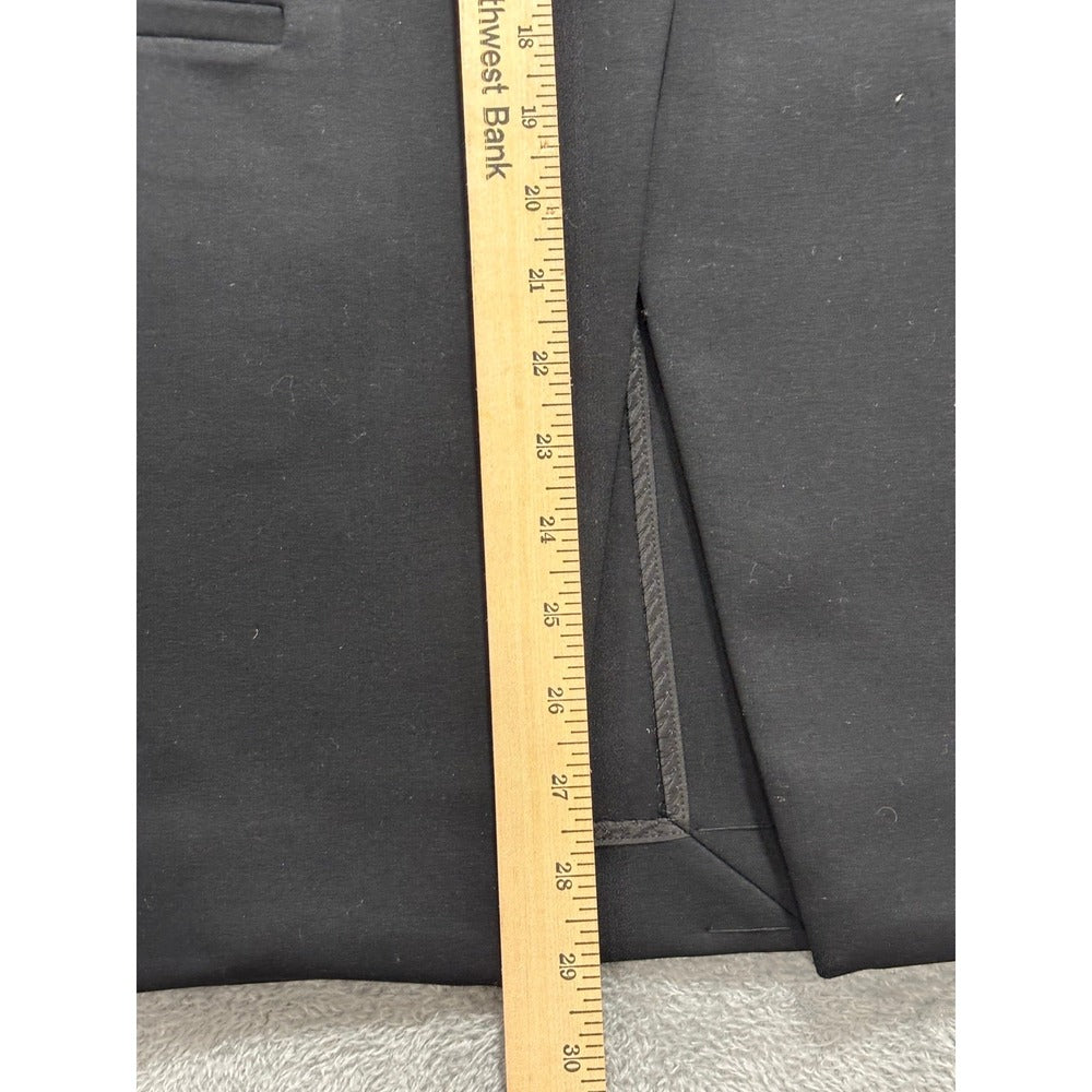 Spanx L Classic Black Womens Perf Collarless Blazer Casual Preppy