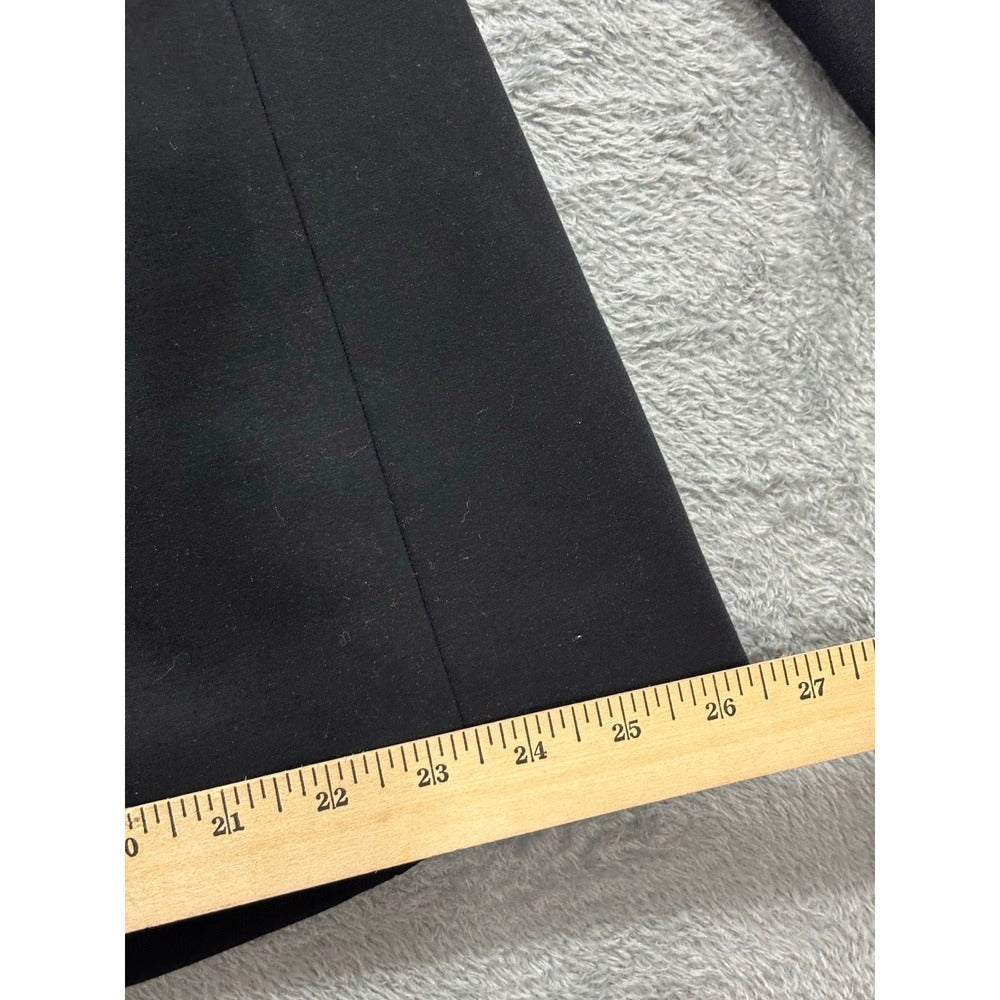 Spanx XL Black Collarless Single Button Blazer Womens Professional Minimalist