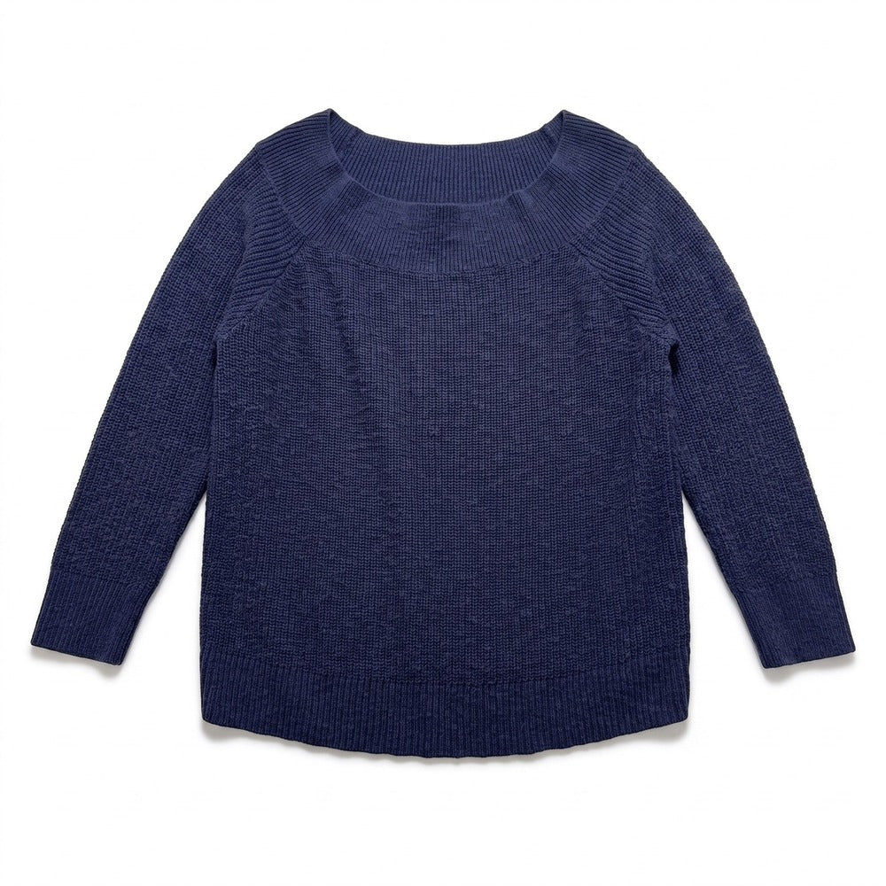 Gap XXL Blue Womens Pullover Sweater Cotton Knit Casual Cozy Boho