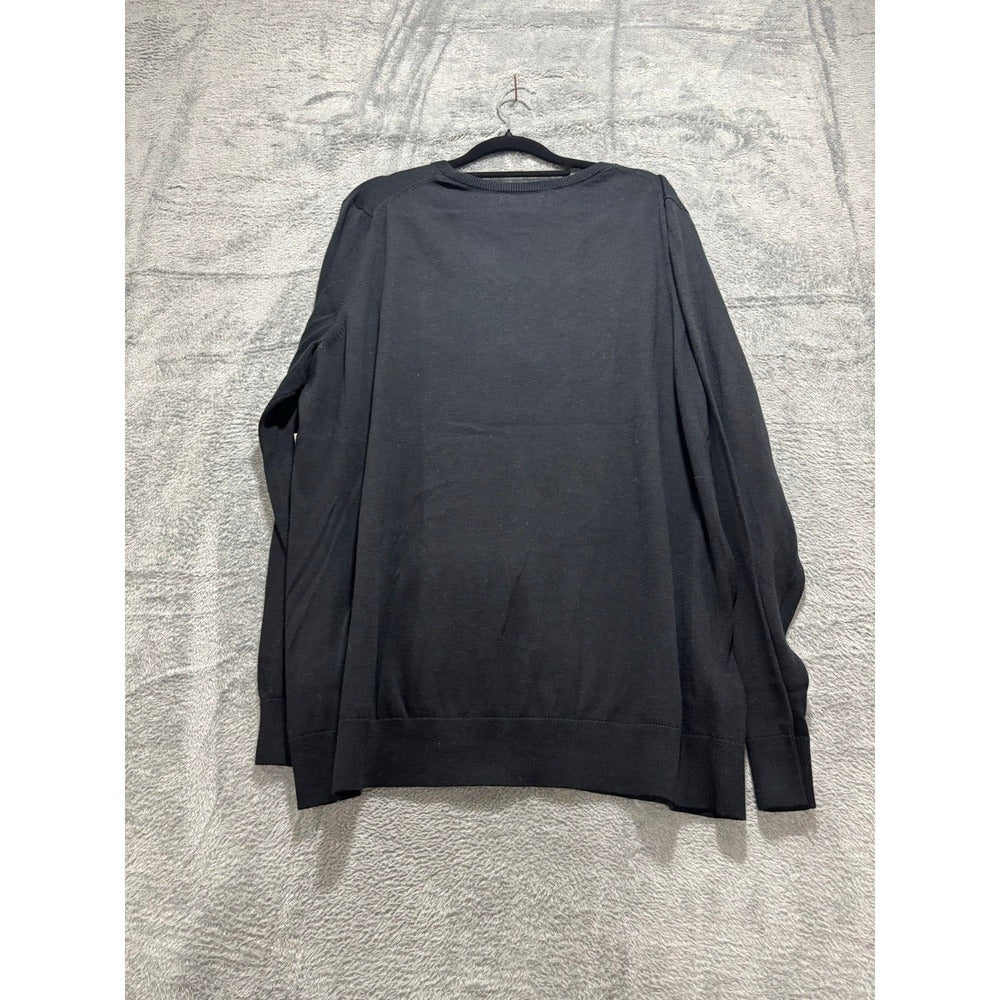 Amazon Essentials XXL Black V-Neck Sweater Womens Casual Cozy Plus Size
