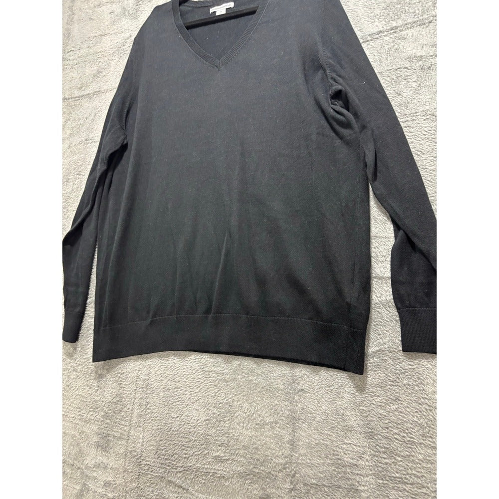 Amazon Essentials XXL Black V-Neck Sweater Womens Casual Cozy Plus Size