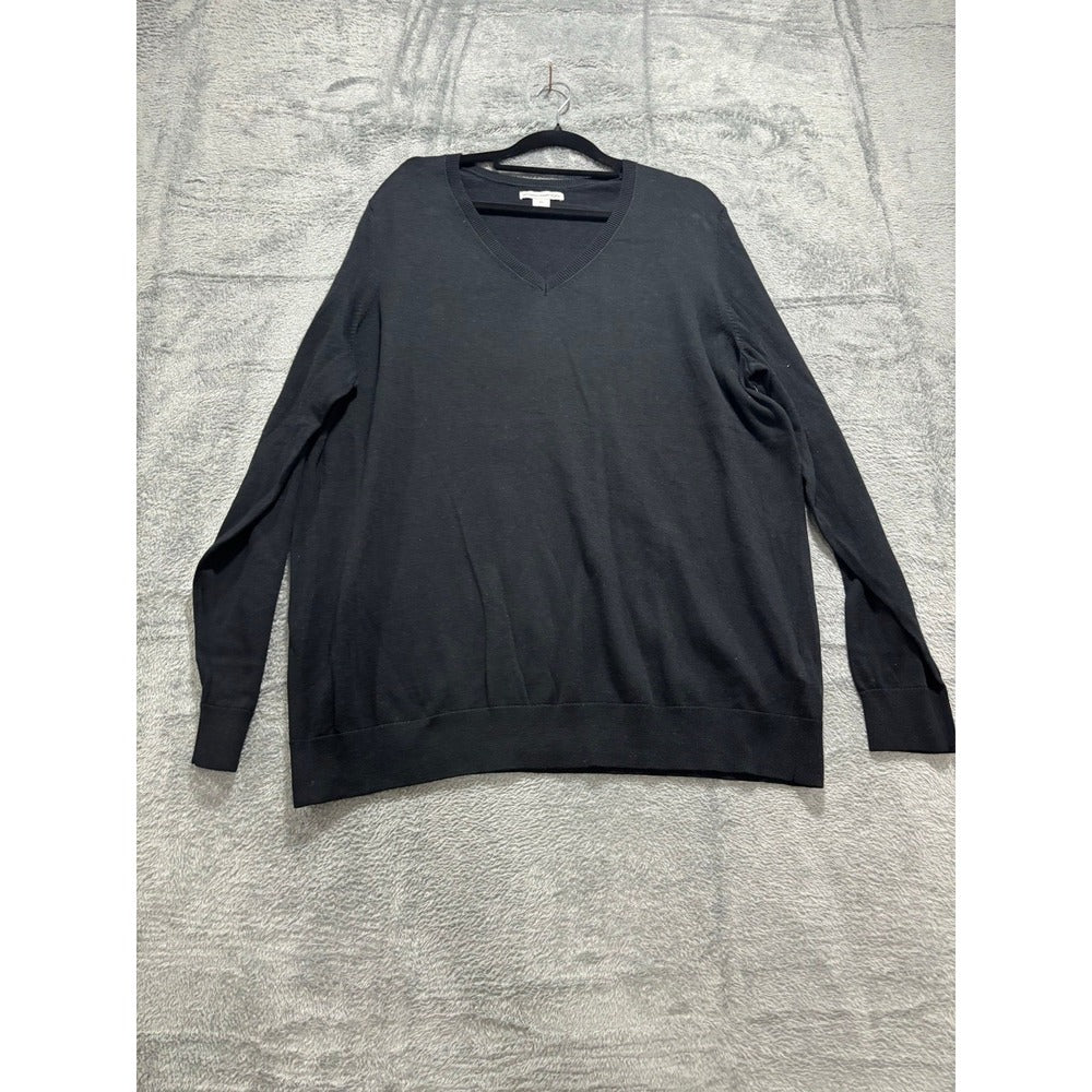 Amazon Essentials XXL Black V-Neck Sweater Womens Casual Cozy Plus Size
