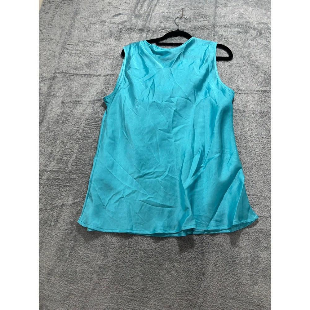 Dressbarn 1X Womens Blue White Pink Tank Top Bundle 3 Pack Casual Preppy Boho