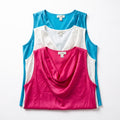 Dressbarn 1X Womens Blue White Pink Tank Top Bundle 3 Pack Casual Preppy Boho