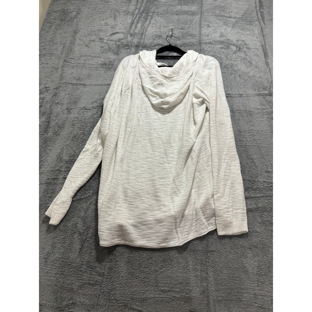 Daily Ritual XXL White Hooded Top Womens Cozy Casual Pullover Sweater Boho