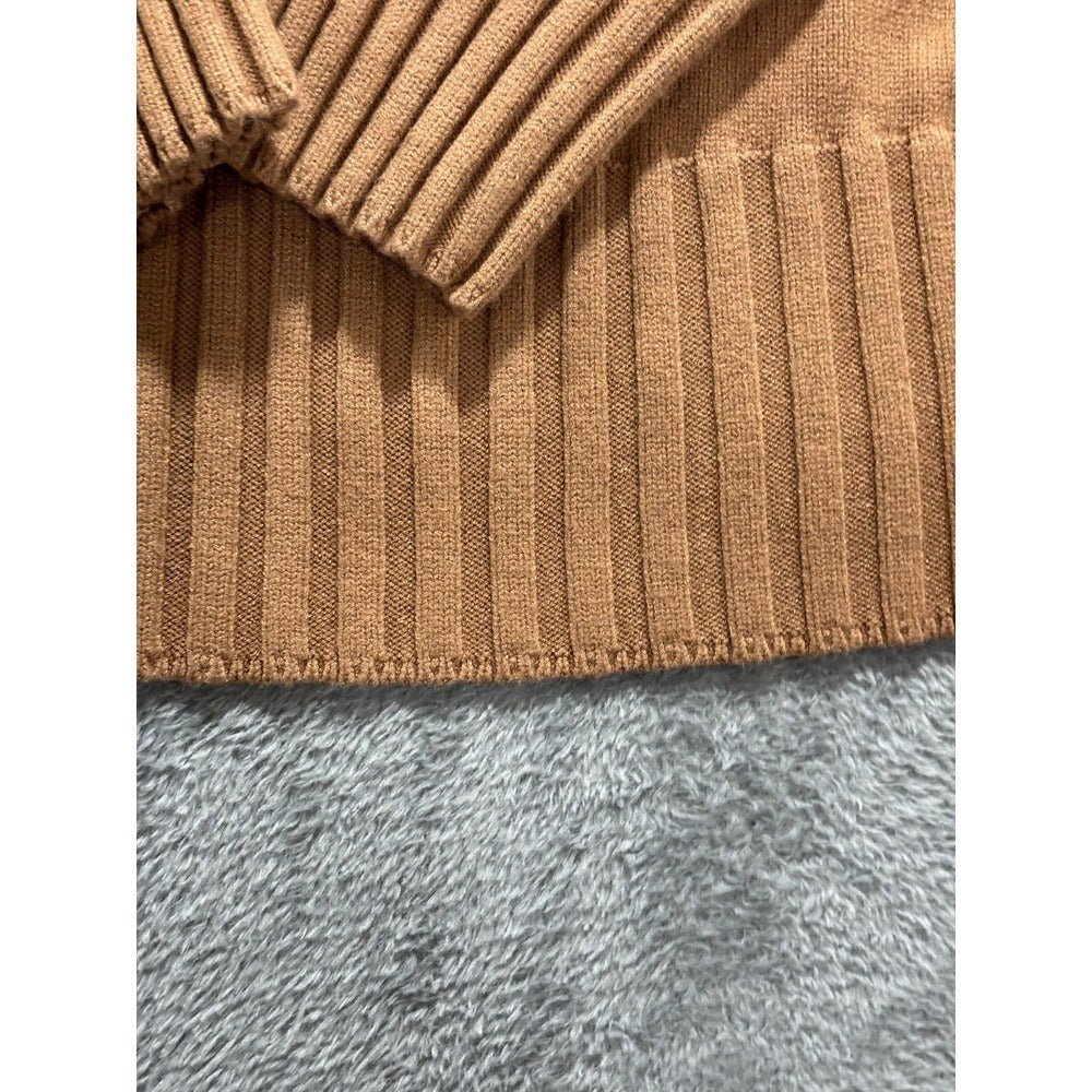 Banana Republic XL Camel Womens Crewneck Sweater Oversized Casual Cozy