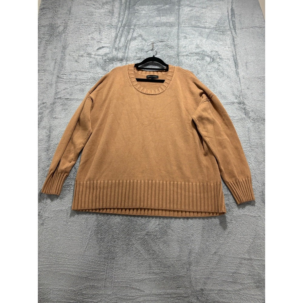Banana Republic XL Camel Womens Crewneck Sweater Oversized Casual Cozy