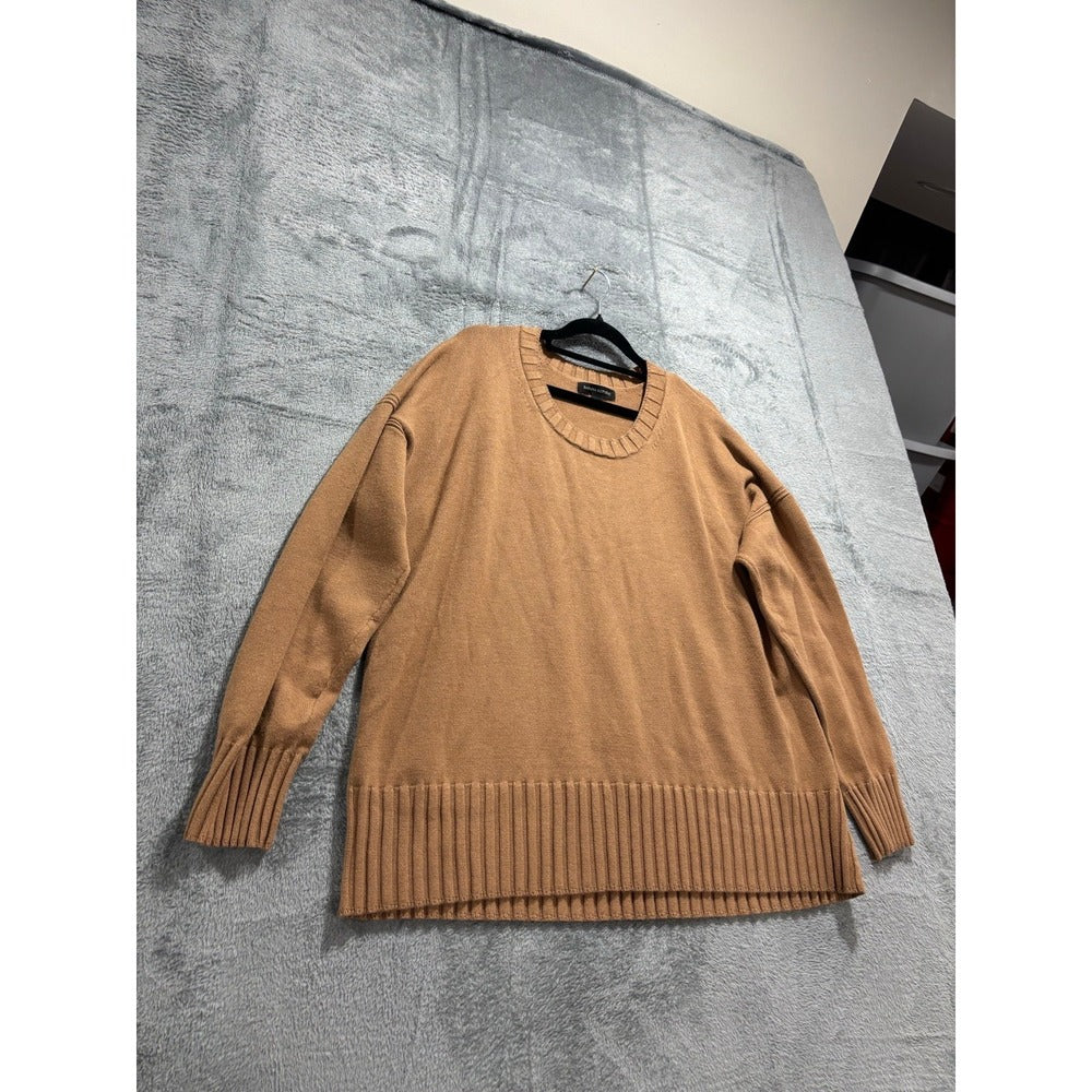 Banana Republic XL Camel Womens Crewneck Sweater Oversized Casual Cozy
