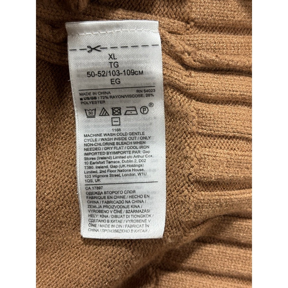Banana Republic XL Camel Womens Crewneck Sweater Oversized Casual Cozy