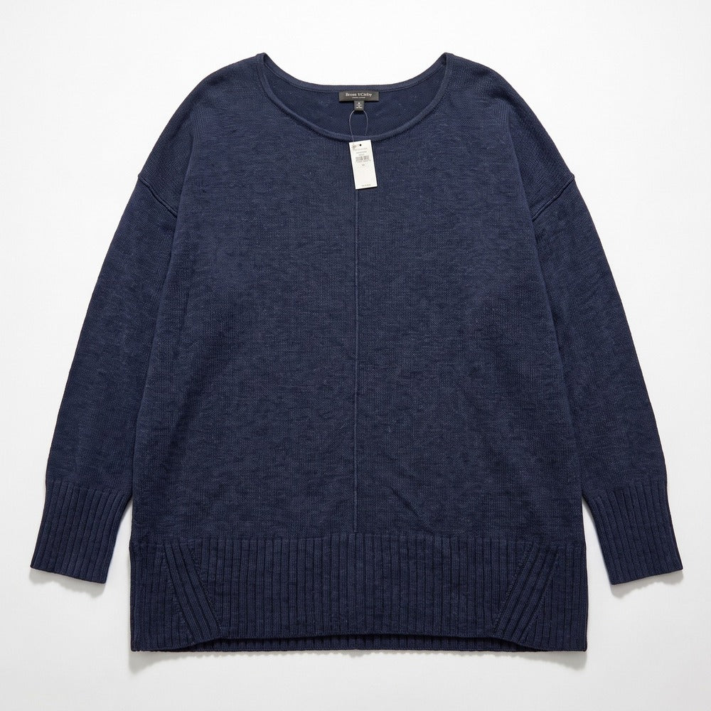 Banana Republic XL Navy Womens NWT Pullover Sweater Cozy Knit Top