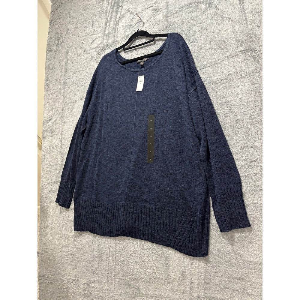 Banana Republic XL Navy Womens NWT Pullover Sweater Cozy Knit Top