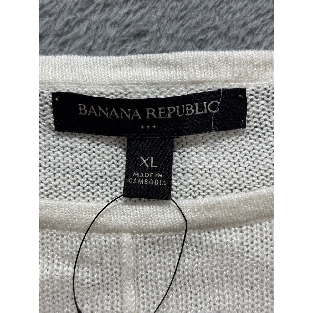 Banana Republic XL Ivory Womens NWT Sweater Cozy Knit Pullover