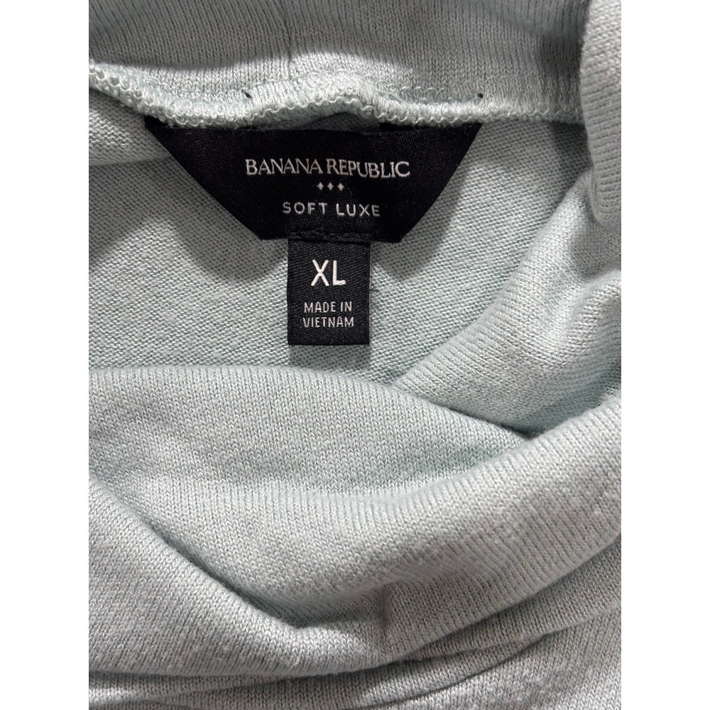 Banana Republic XL Womens Soft Luxe Mint Green Turtleneck