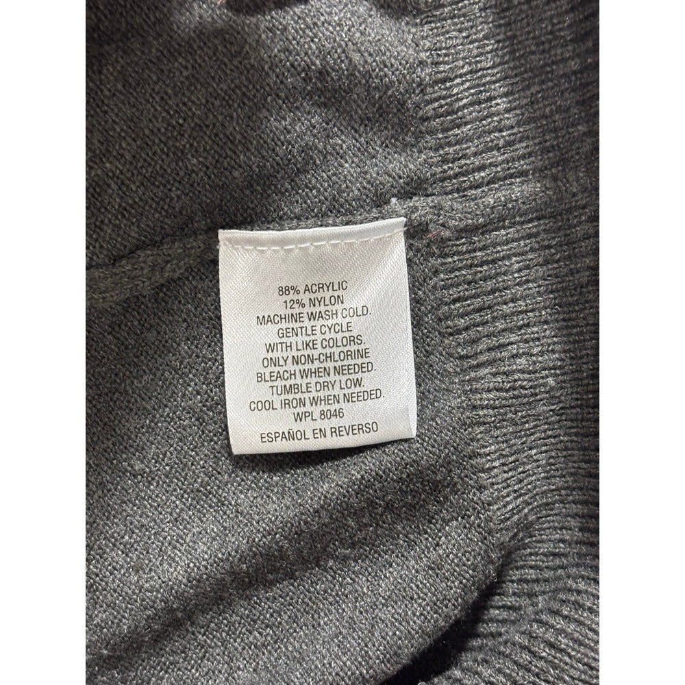 JM Collection XXL Gray Turtleneck Sweater Womens Cowl Neck Cozy Casual