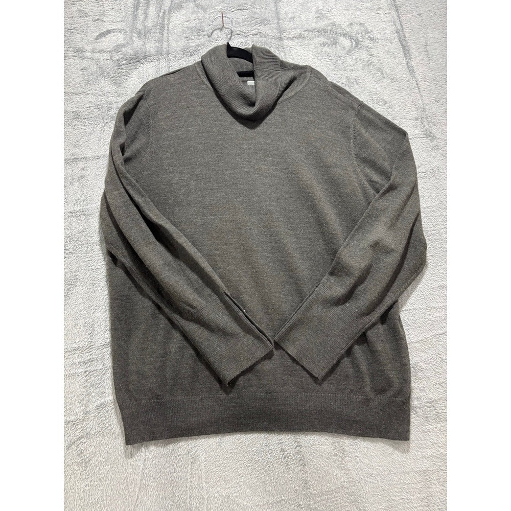 JM Collection XXL Gray Turtleneck Sweater Womens Cowl Neck Cozy Casual