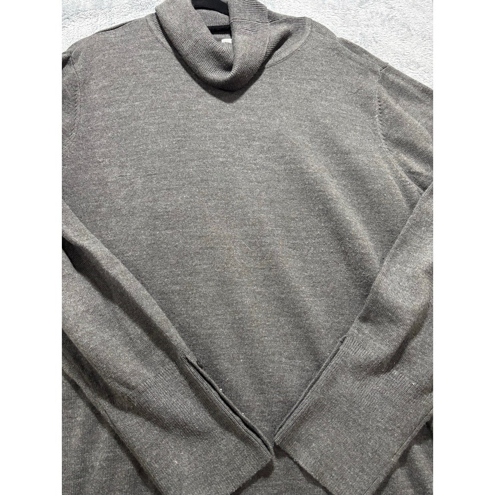 JM Collection XXL Gray Turtleneck Sweater Womens Cowl Neck Cozy Casual