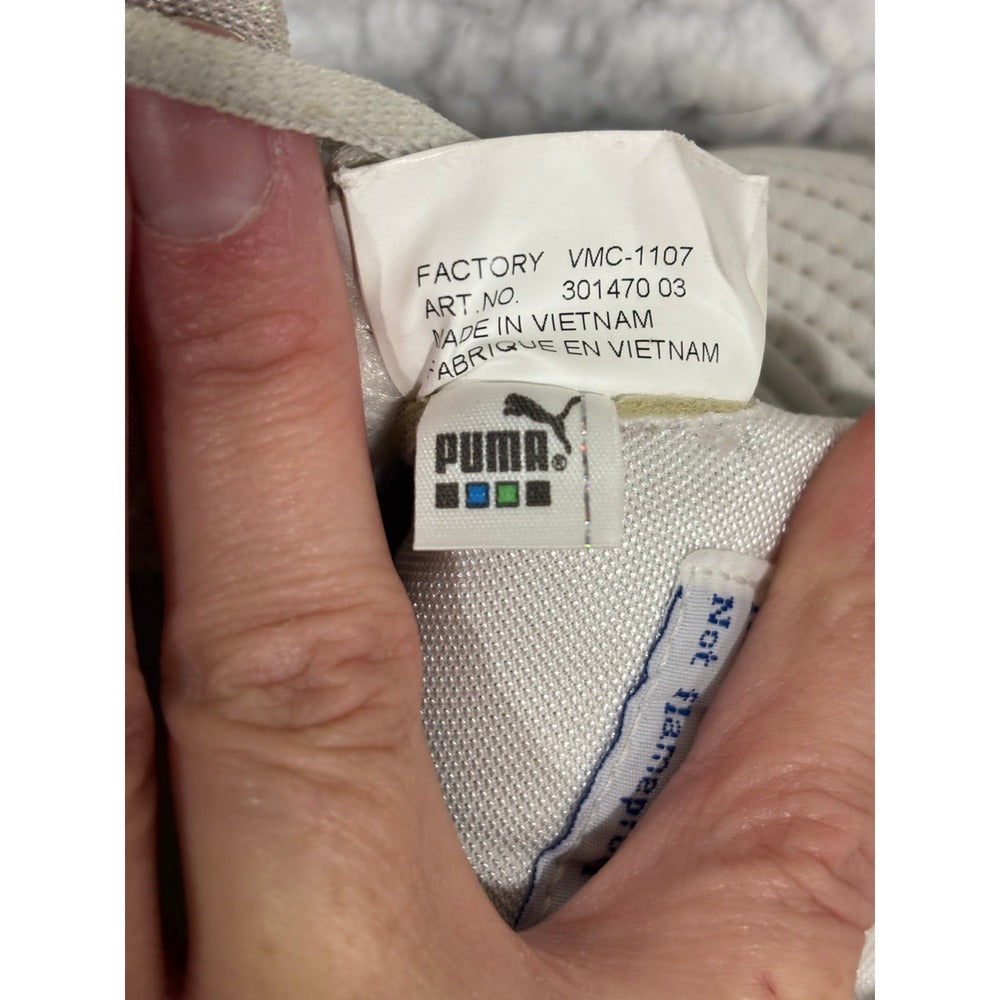 Puma Womens 9 White Light Blue Sneakers Athleisure Casual Shoes